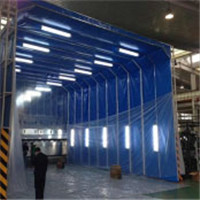 廣西桂林xx廠 伸縮式移動噴漆房廠家